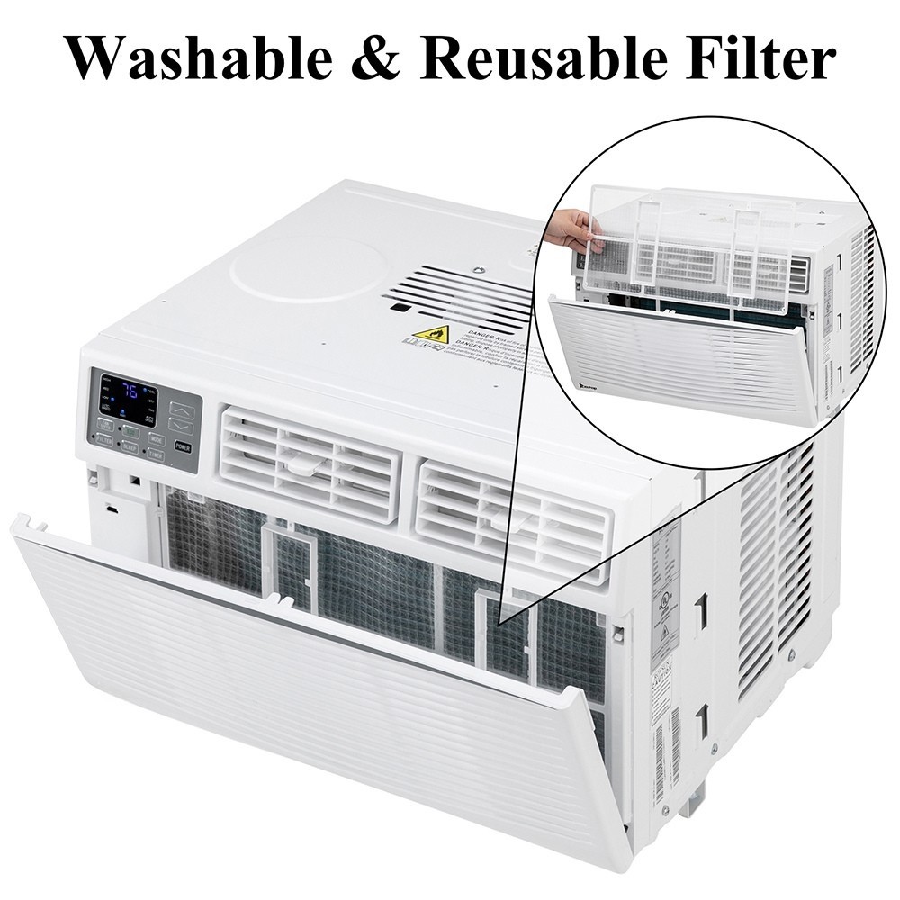 8,000 Window Air Conditioner, 350 Sq.Ft. for Bedroom, Den, Living Room WIfi
