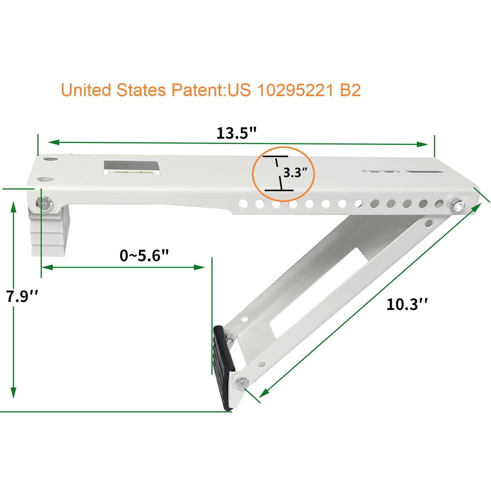 Universal Window Air Conditioner Bracket – Supports Up to 85 lbs, AC Installatio