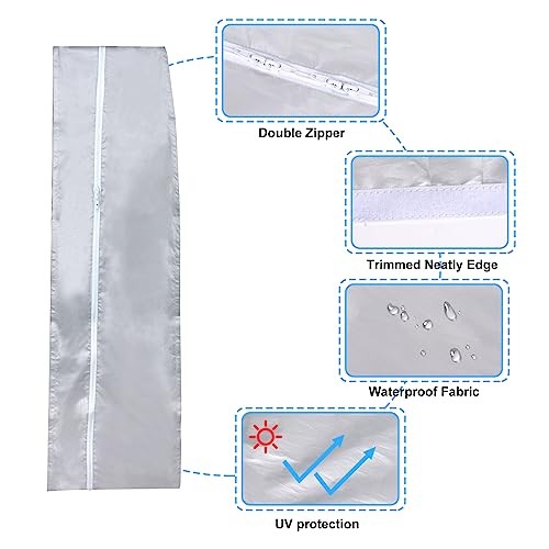 400CM (157&Prime;) Portable AC Window Vent Kit with 2 4M Casement Window Vent Kit