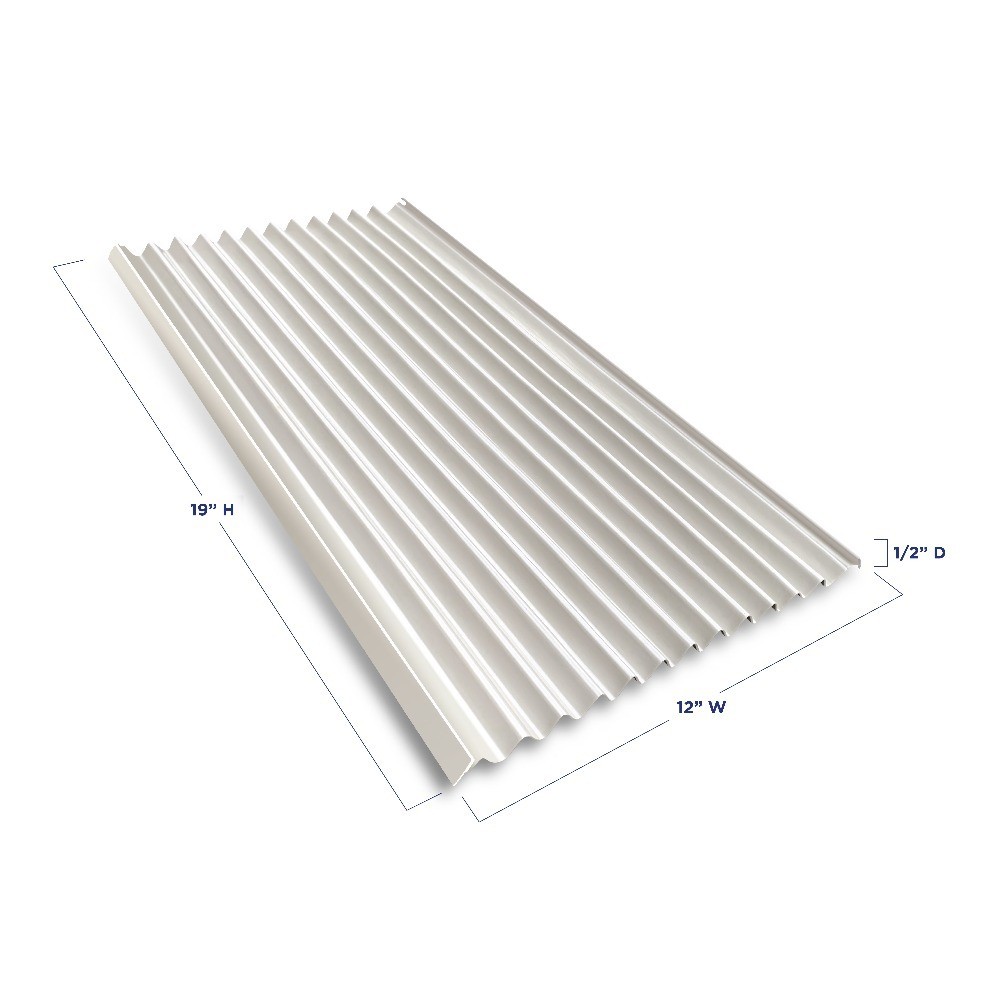 Replacement Side Panel for Window AC Unit Adhesive 19 Inch Height 12 Inch Width