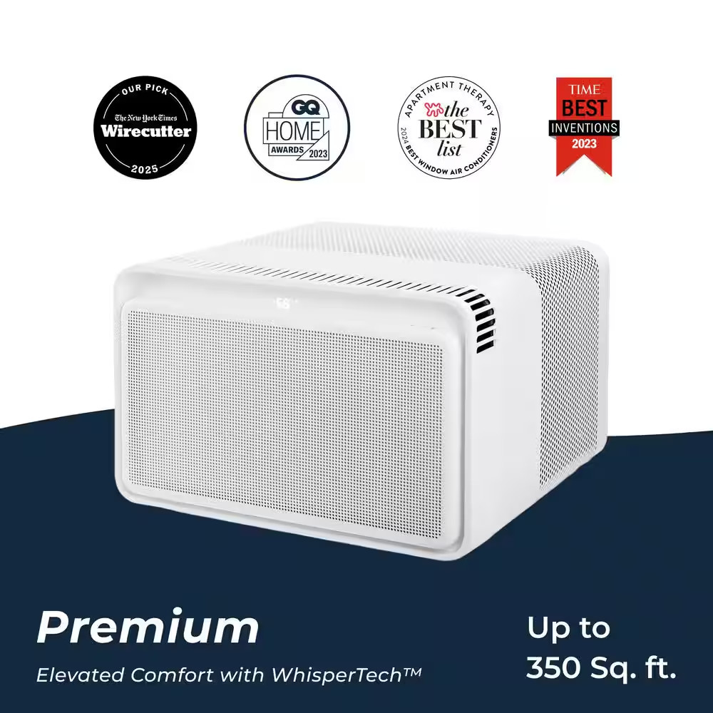 8,000 BTU 115-Volts QUIET Smart Inverter Window Air Conditioner, Wi-Fi/Remote, #