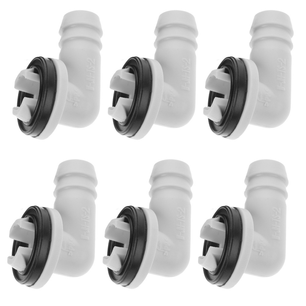 6 PCS Window Ac Drain Adapter Air Conditioning Hose Barb Fitting Split