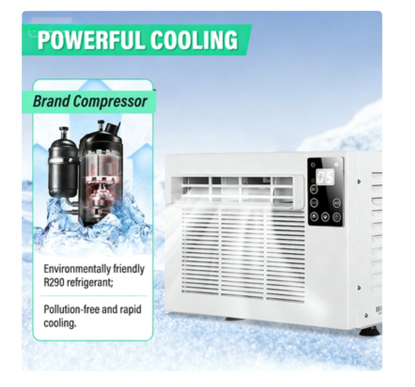 Mobile Small Air Conditioner Refrigerator Desktop With Remote Control 1876BTU