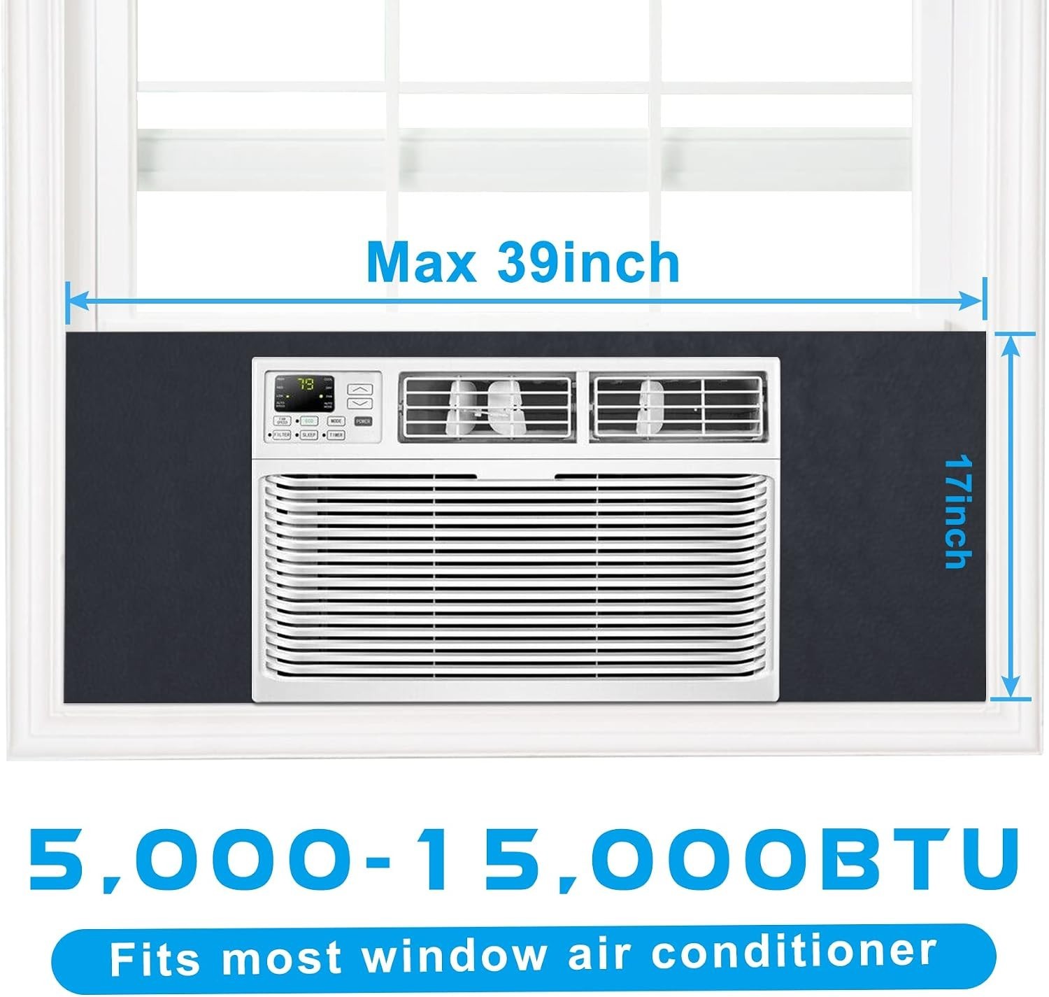 Window Air Conditioner Seal Kit: Insulated Foam for -Round Comfort & Savings