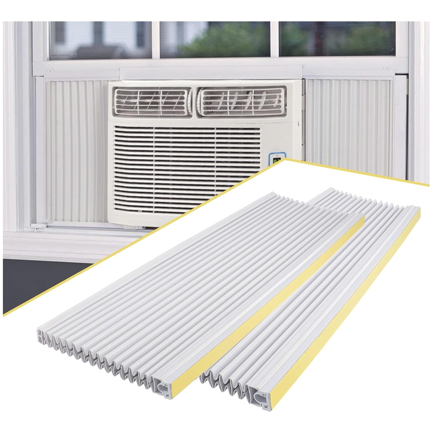 Fast Cooling Window AC Side Panel Set – 2 Pack