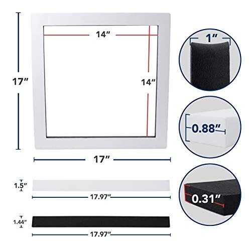 14&Prime; x 14&Prime; Universal RV Roof Air Conditioner Gasket Kit