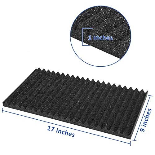 YoleShy Window Air Conditioner Side Panels Foam Panels for Window Air Black