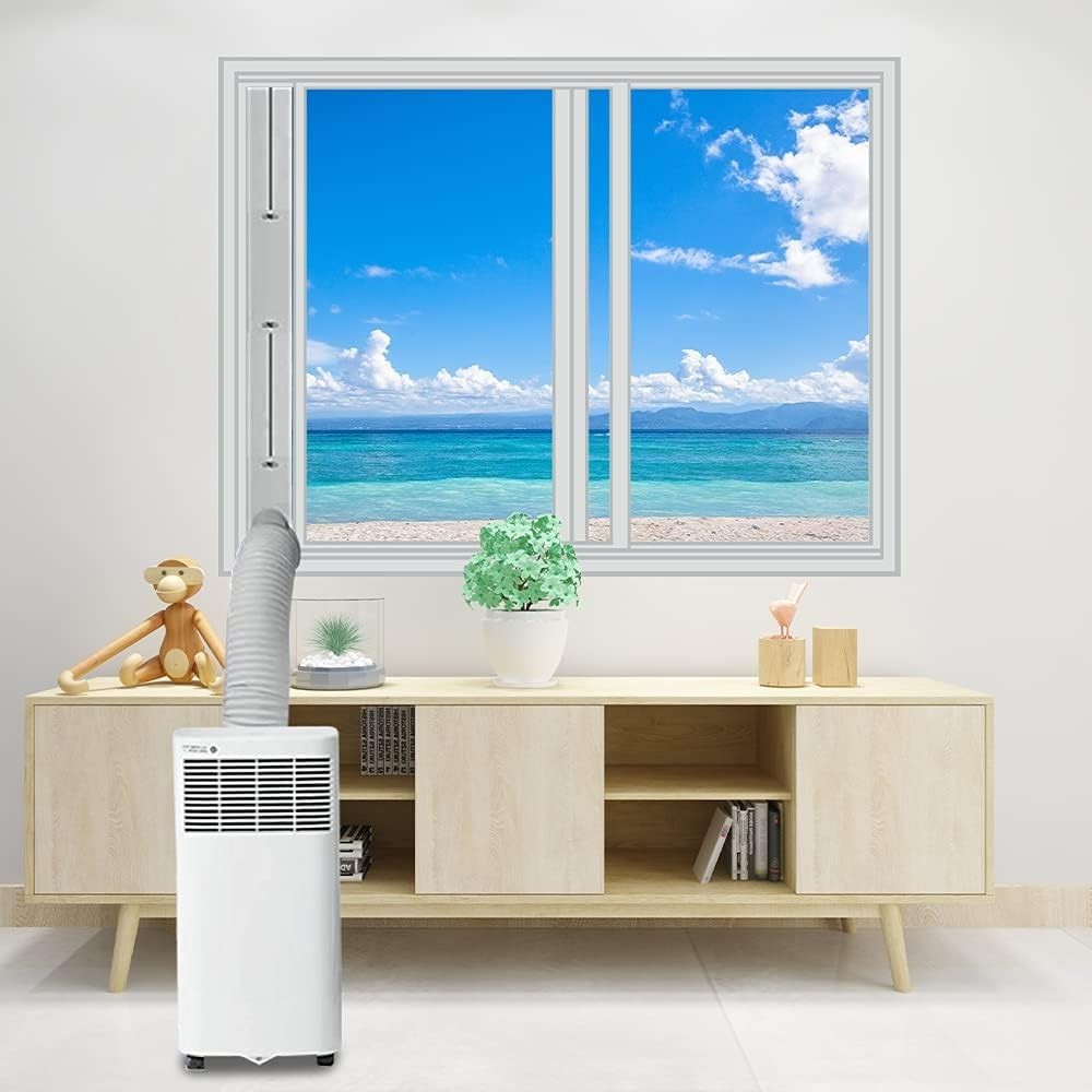 Portable Air conditioner Window Kit, Adjustable Vertical/Horizontal Sliding W…