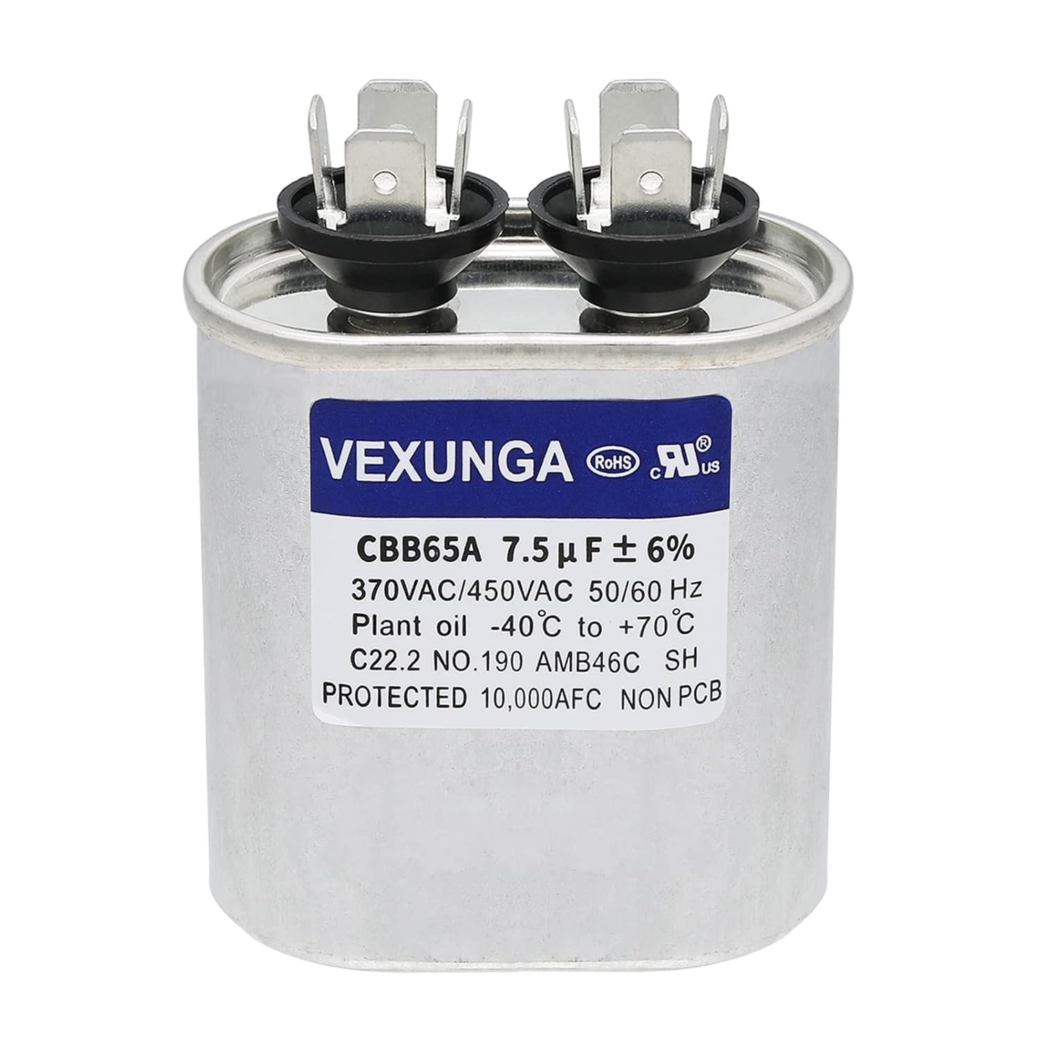 Replacement 7.5uF 370/440V Capacitor – Easy Install for Air Conditioning Needs