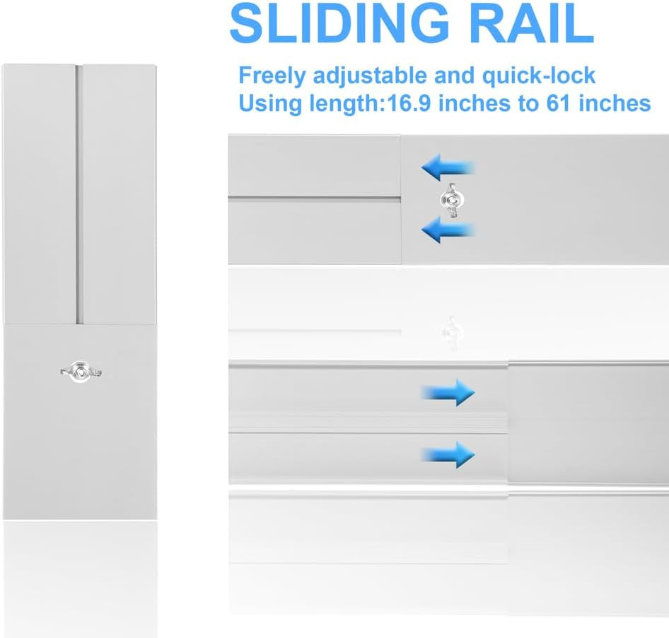 Portable Air Conditioner Sliding Door Vent Kit, 2024 New Upgrade Portable Air Co