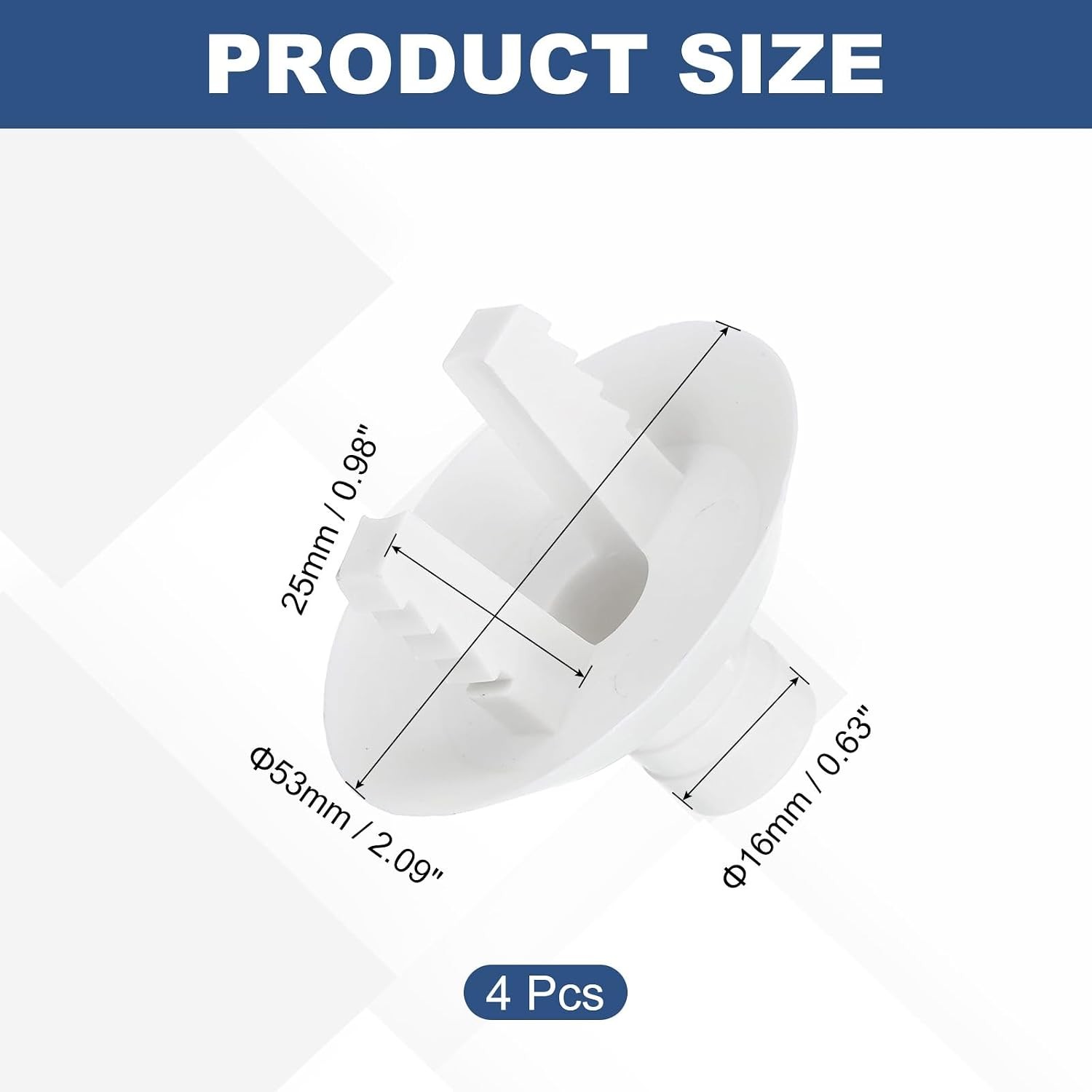4Pcs Air Conditioner Drain Hose Connector Elbow Fitting with Rubber Rings