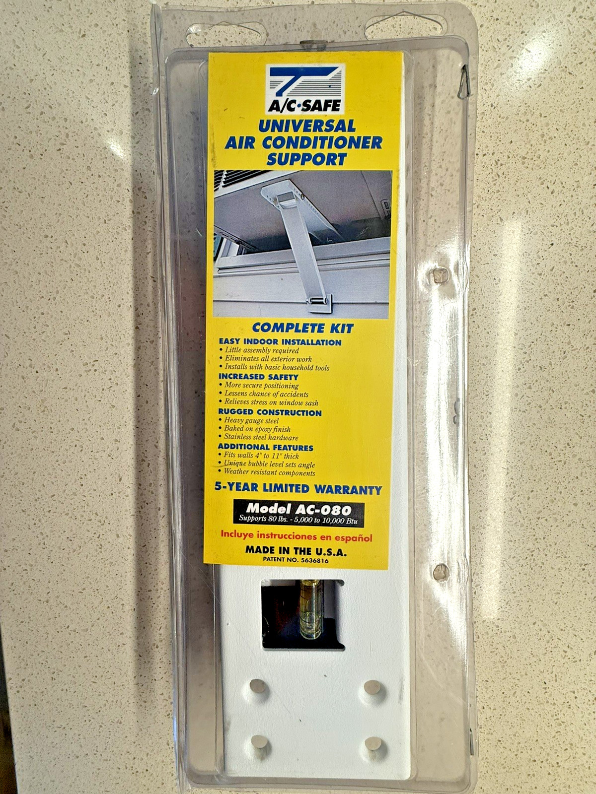 AC Safe Universal Air Conditioner Support Model AC-080 Supports 80 lbs