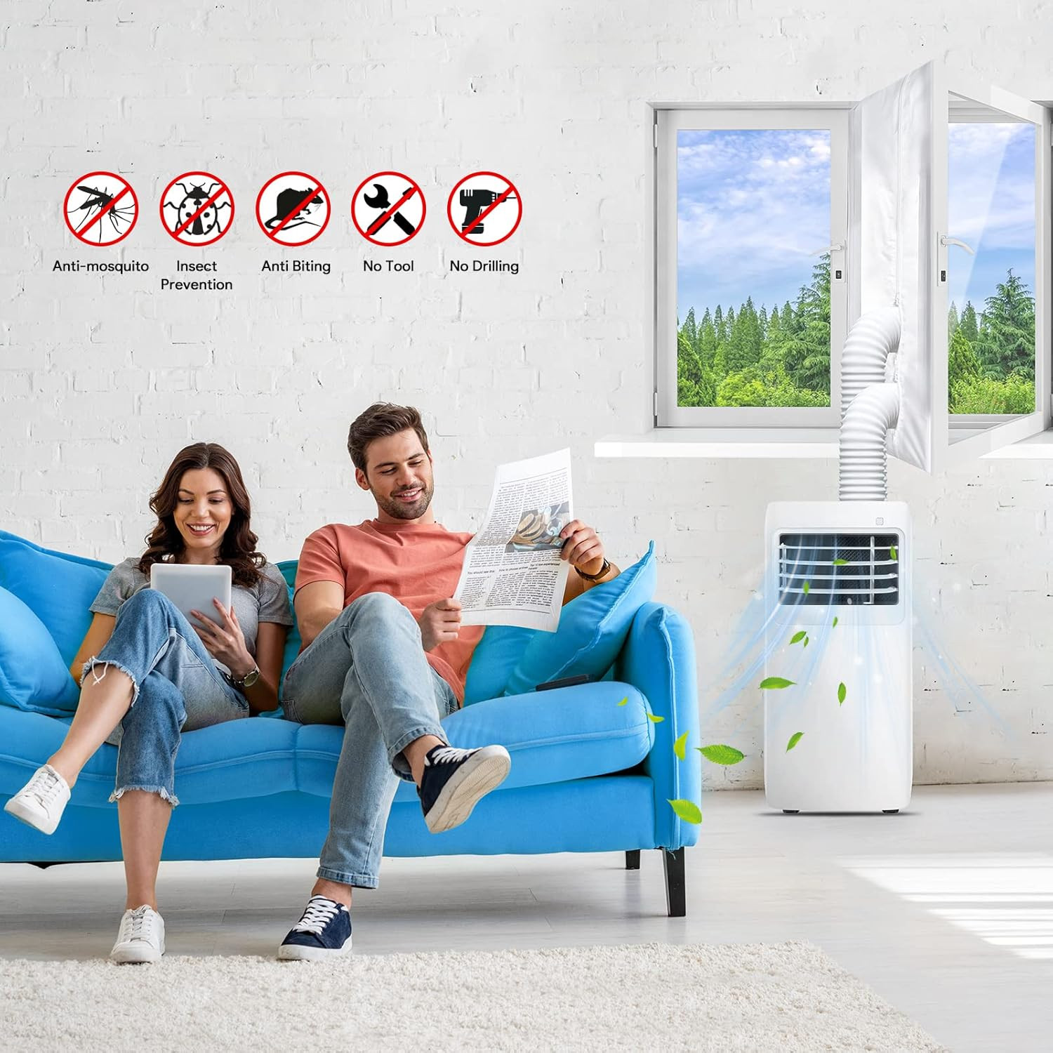 300CM Universal Window Seal for Portable Air Conditioner, 118 » Portable AC Wind