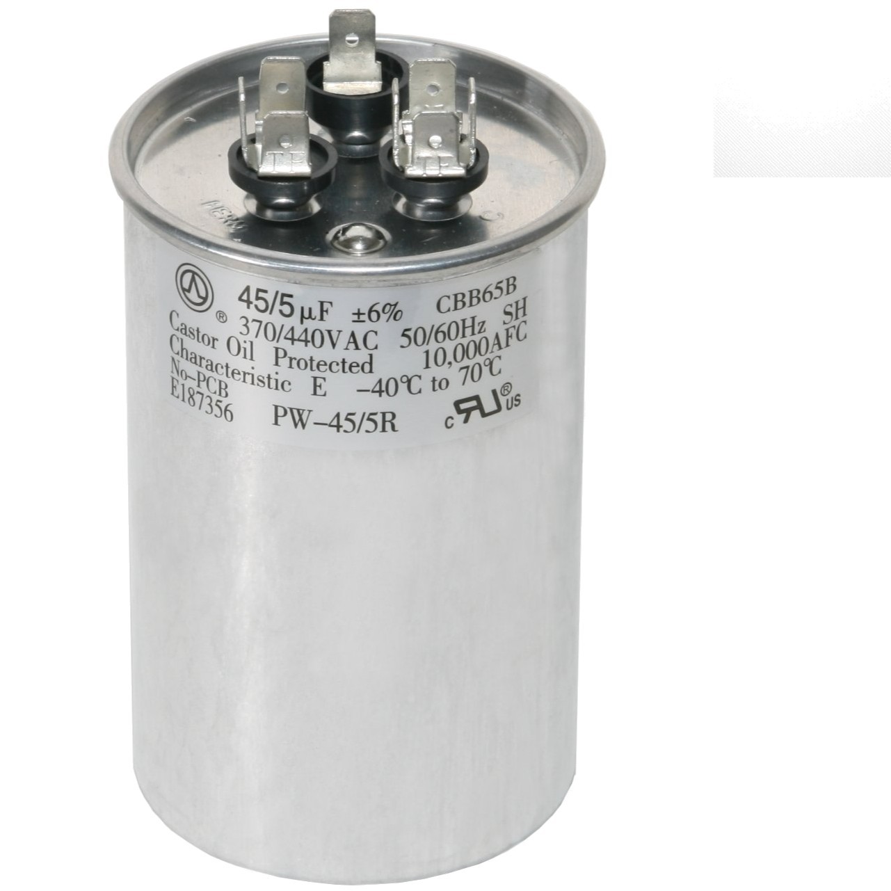 High-Performance 45/5 MFD Dual Run Capacitor 440V for Air Conditioning Units