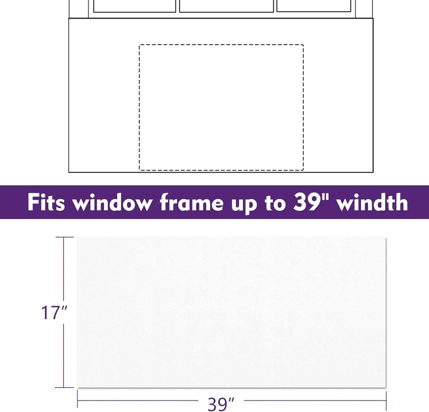 Full Surround Window AC Insulation Foam Side Panels Air Conditioner Units