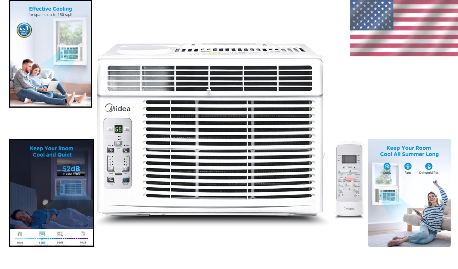 Energy Efficient 5,000 BTU Air Conditioner with Filter