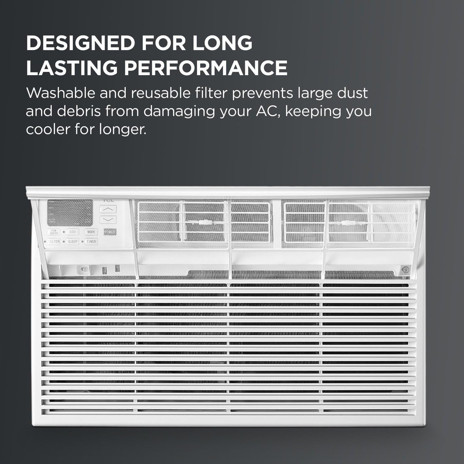 TCL H10T9EX1-A 450 Sq. Ft. 10,000 BTU Smart Through-the-Wall Air Conditioner