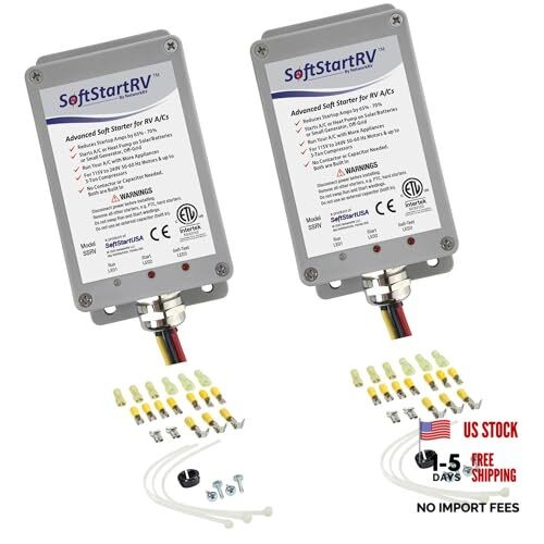 SoftStartRV RV AC Soft Start Kit – Easy Start for Air Conditioner, 100% 2 Pack
