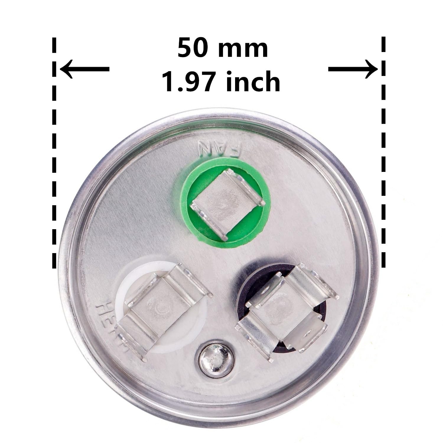 30+7.5 uF Dual Run Capacitor 370/440 VAC for AC Motor, Heat Pump & Fan Start