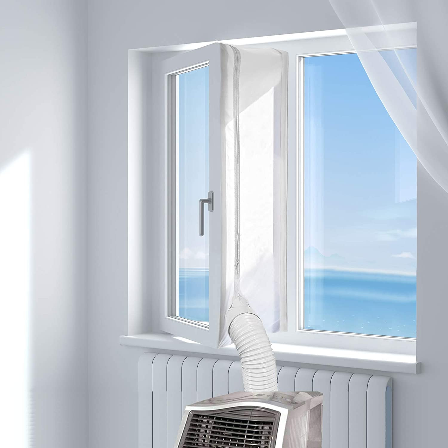 HOOMEE 220”(560CM) Universal Window Seal for Mobile Air Conditioner and Tumble D
