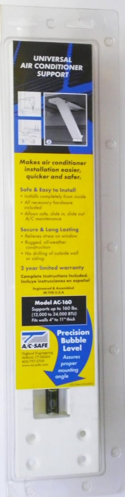 Heavy Duty Window AC Support Bracket – Quick Installation, Steel Durability