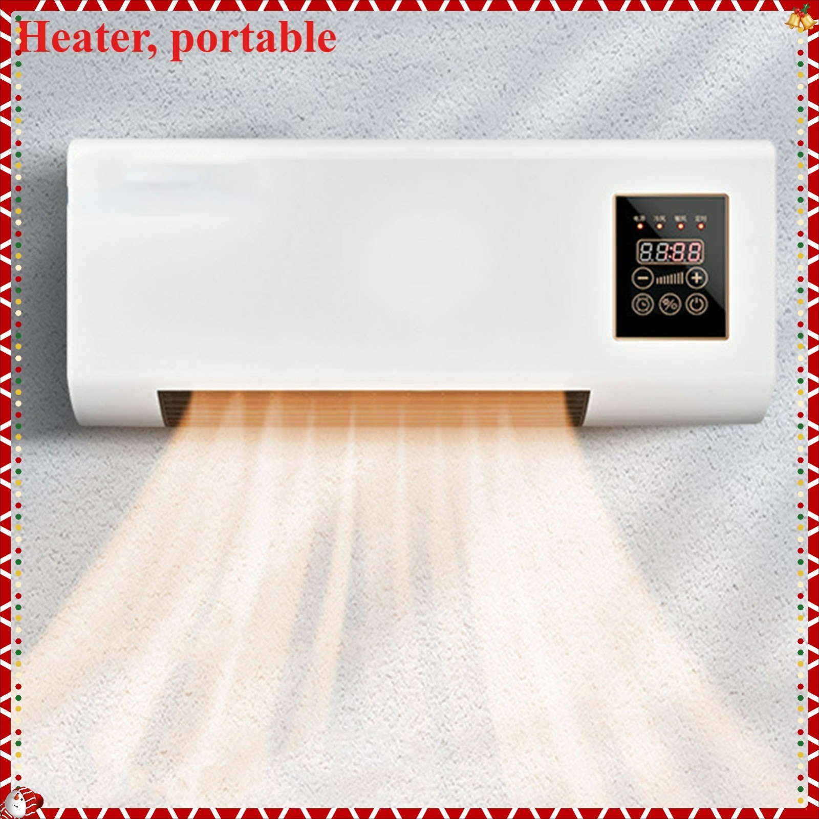 Wall-mounted heater And Air Conditioning with Natural Air, with Remote Control