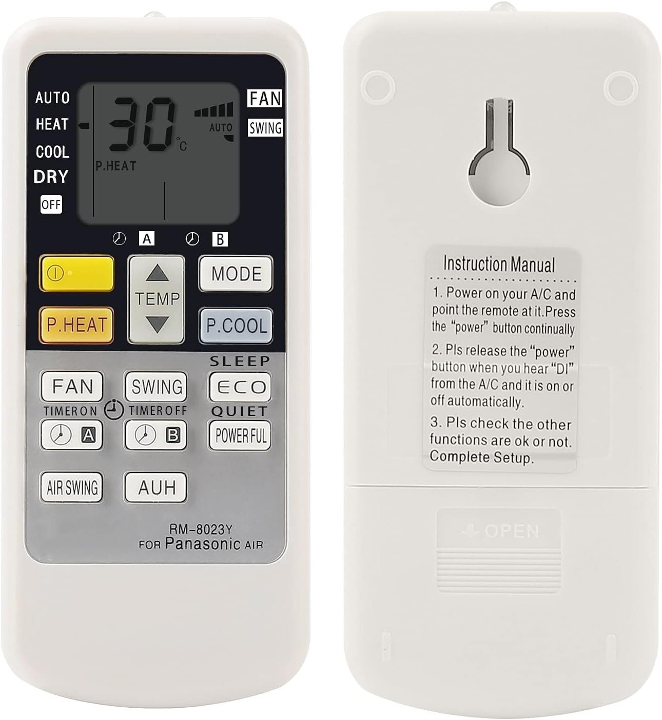 Air Conditioner remote control suitable for panasonic national RM-8023y CWA75C30