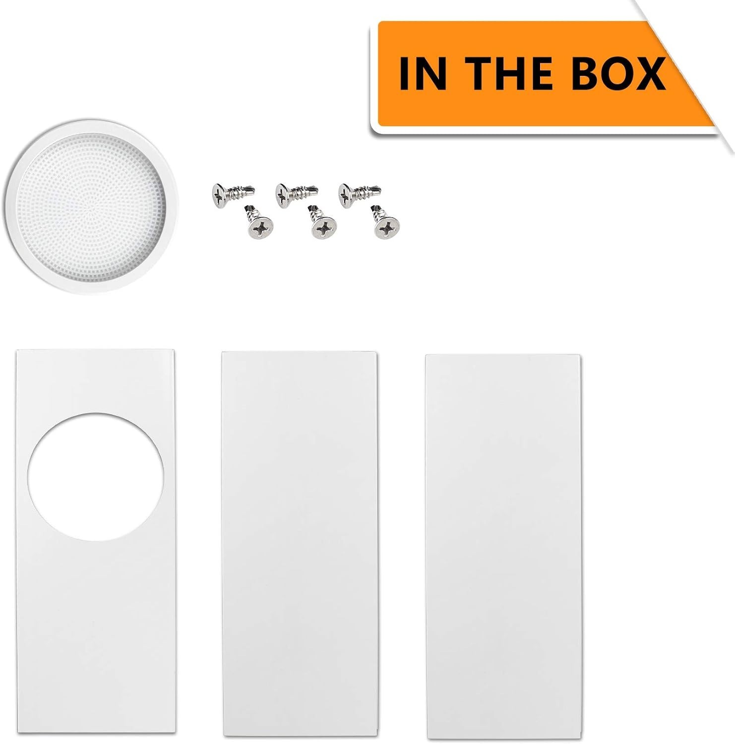 Portable Air Conditioner Window Seal Plates Kit, Vertical AC Window Unit, Adj…