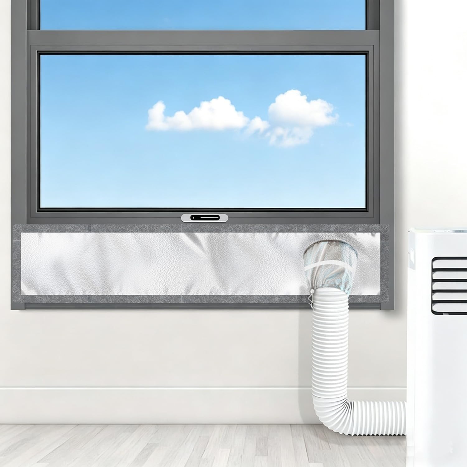 Portable Air Conditioner Window Kit 10&Prime;x40&Prime; for Sliding/Hung Windows, 420D Seal,