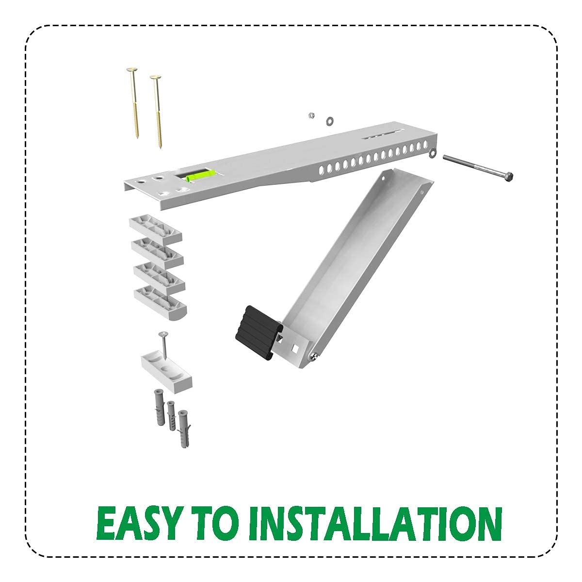 Universal Window Air Conditioner Bracket, Supports Up to 88 lbs, Fits 5,000-12,0
