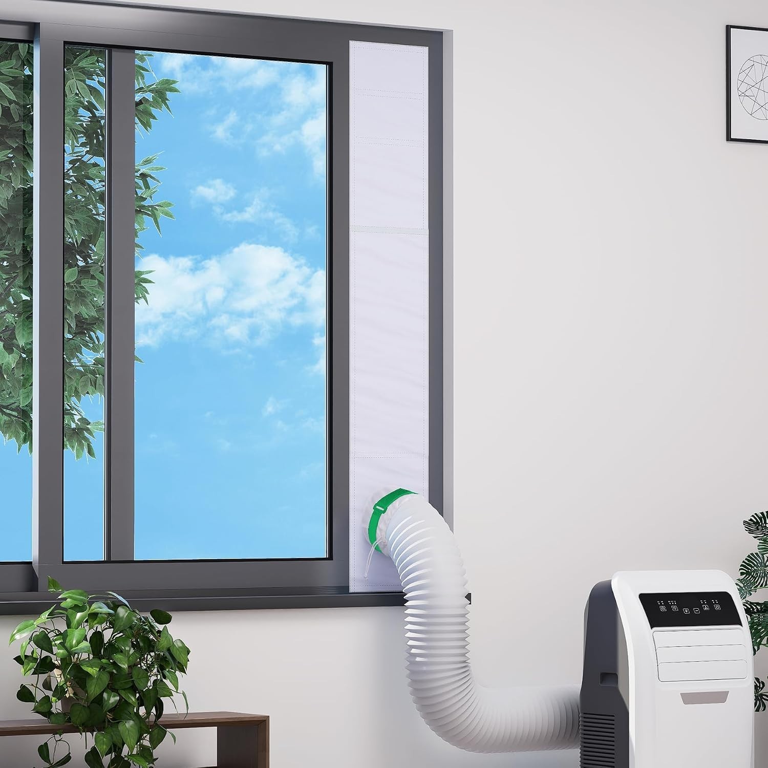 Portable Air Conditioner Window Kit Insolated Vent Seal for 40-64 Inch Windows