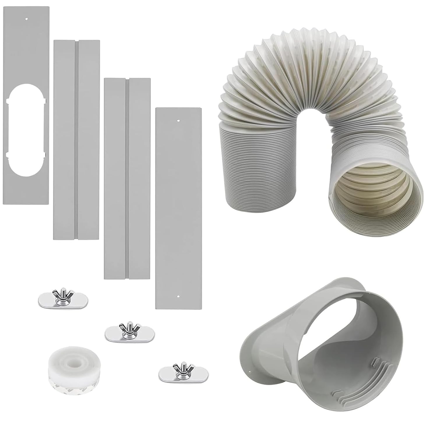 Portable Window AC Vent Kit with 5.1&Prime; Exhaust Hose Window Air Conditioner 6