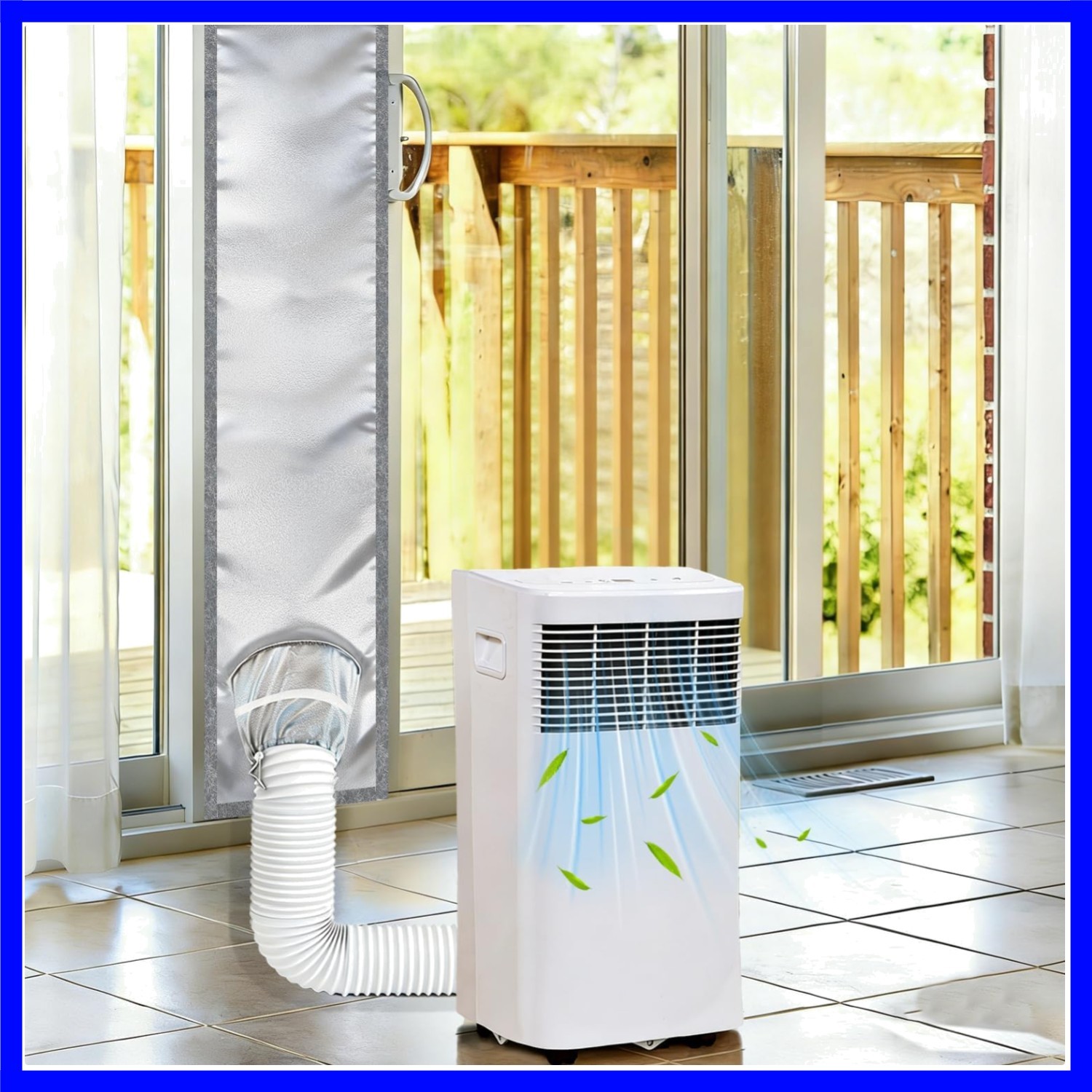 Efficient 98 Inch AC Vent Seal for Sliding Doors – Easy to Install & Waterproof