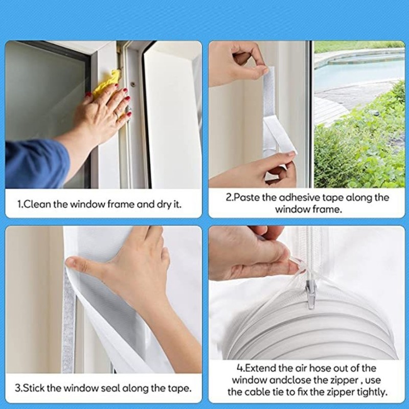 Window Seal Cloth Air Lock Window Seal Cloth Polyester Air Conditioning Cloth