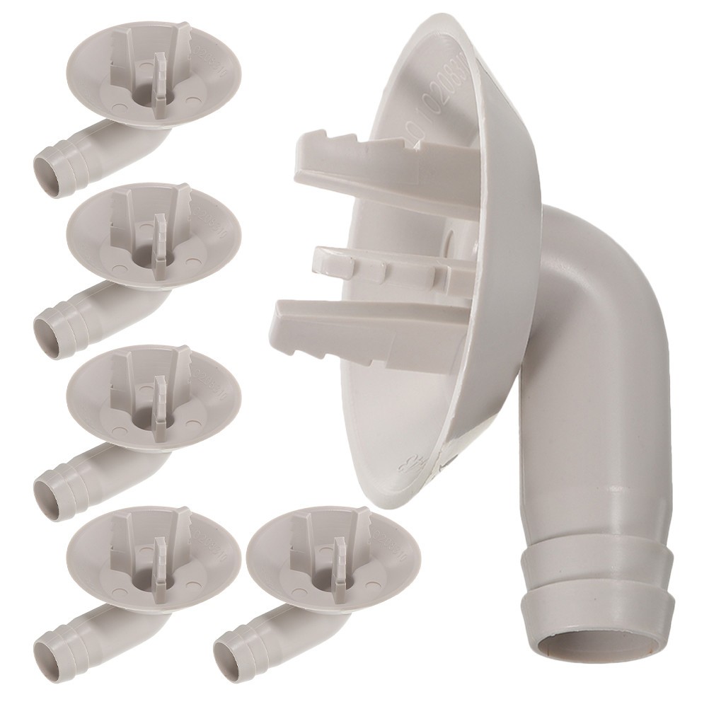 6 Pcs Replacement Air Conditioner Drain Hose Connector Plastic Elbow Fittings