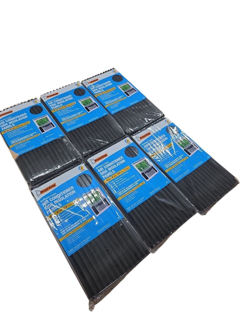 Lot Of 6 – Frost King Window Air Conditioner Side Foam Insulation Panels AC14H