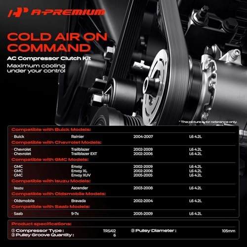 Air Conditioner AC Compressor Clutch Kit Compatible with Chevrolet