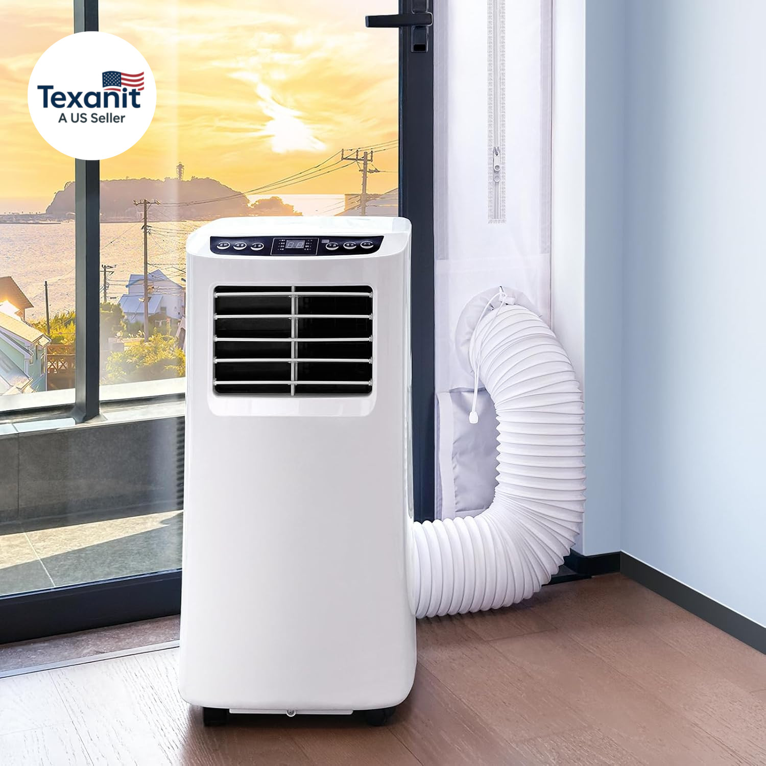 Portable AC Window Vent Kit for Sliding Door, 100% Sealing Portable Air Conditio