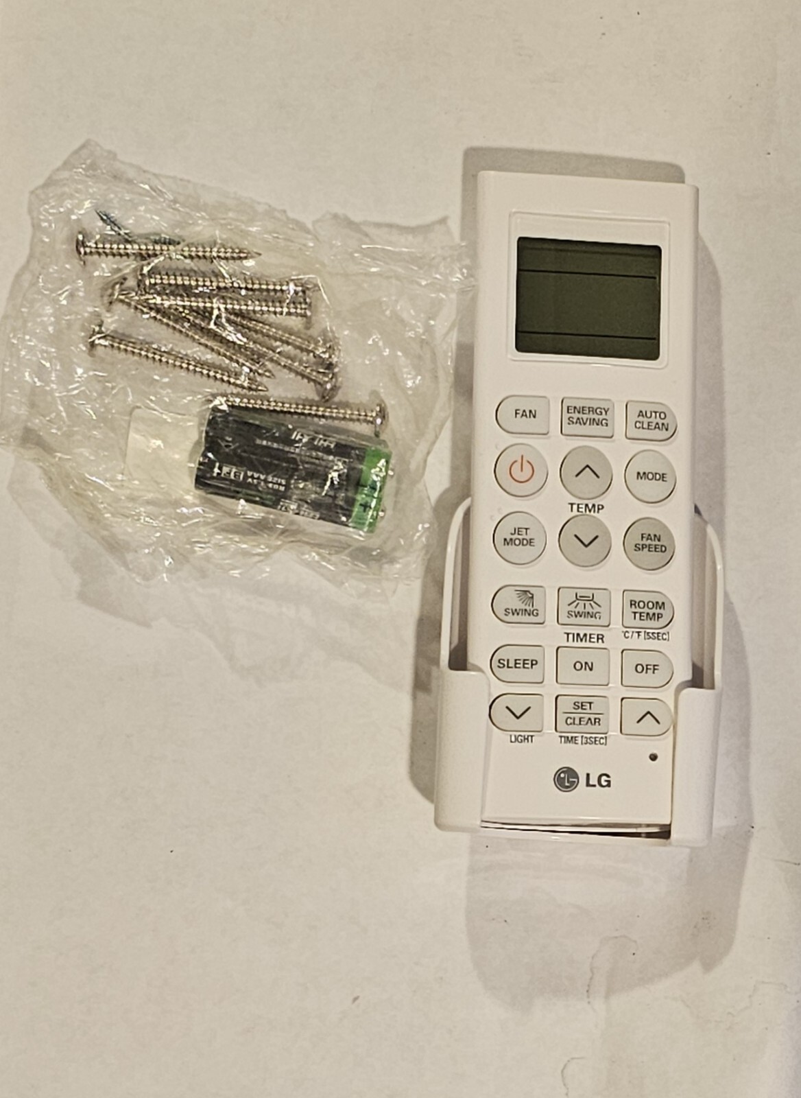 LG 18000 BTU Remote With Hardware And Batteries