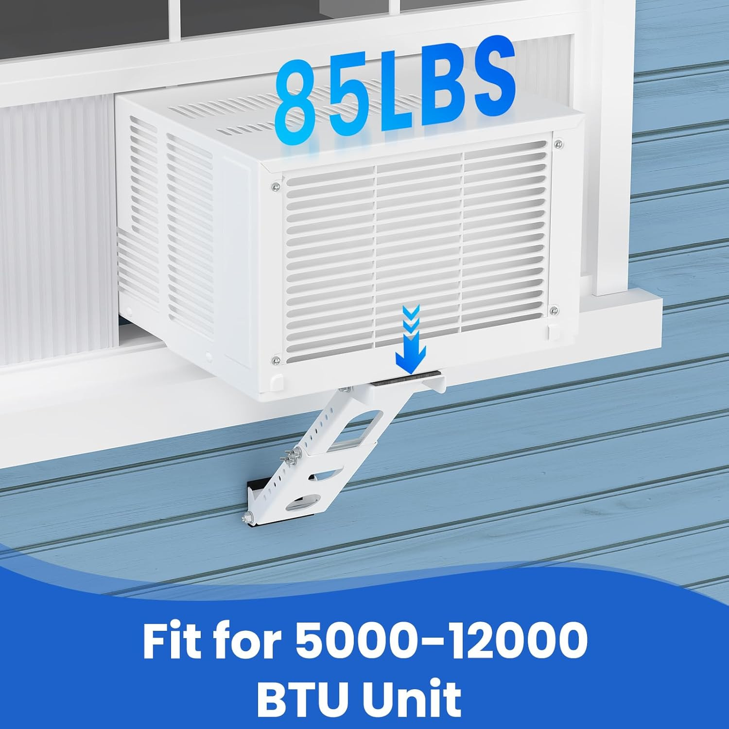 Window Air Conditioner Support Bracket, Light Duty up to 85 Lbs, Indoor Installa