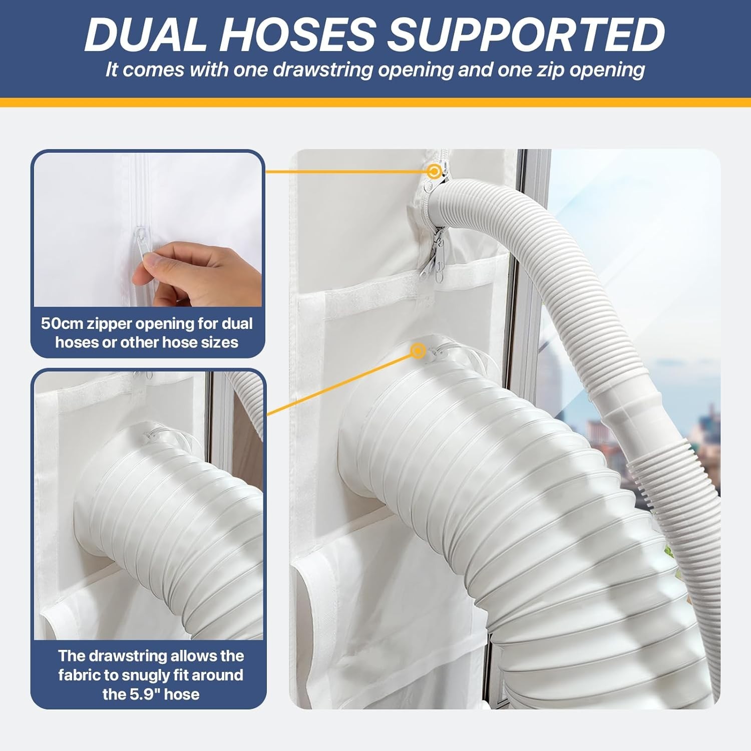 Universal Sliding Door Seal Kit for Portable AC