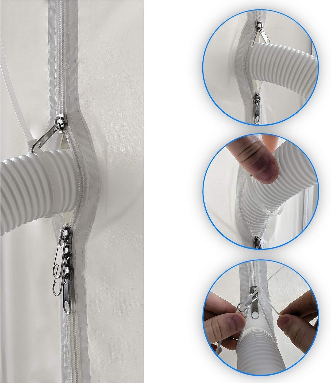 36×83 Inch Zipper Door Seal for Mobile AC – Energy-Saving & Easy to Install