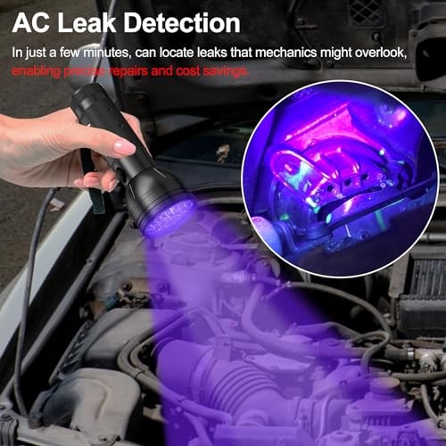Air Conditioner Leak Detector: Professional Car Tool Automotive AC UV 68 LED