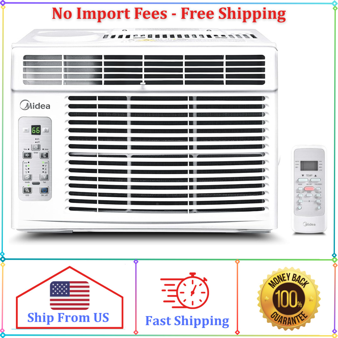 Midea 5,000 BTU Window Air Conditioner, Cools up to 150 Sq. Ft. with Easy-to-Use