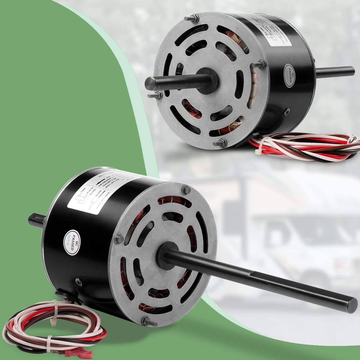 RV Air Conditioner Motor with Capacitor, Direct Replacement for Coleman Mach …