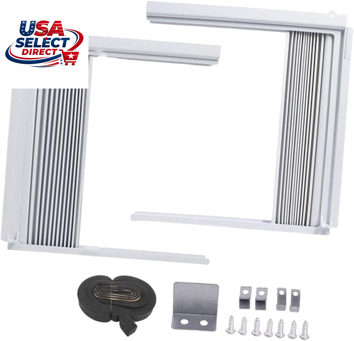 Window Air Conditioner Side Panel Filler Set, Insulated 10.91 x 13.74 In
