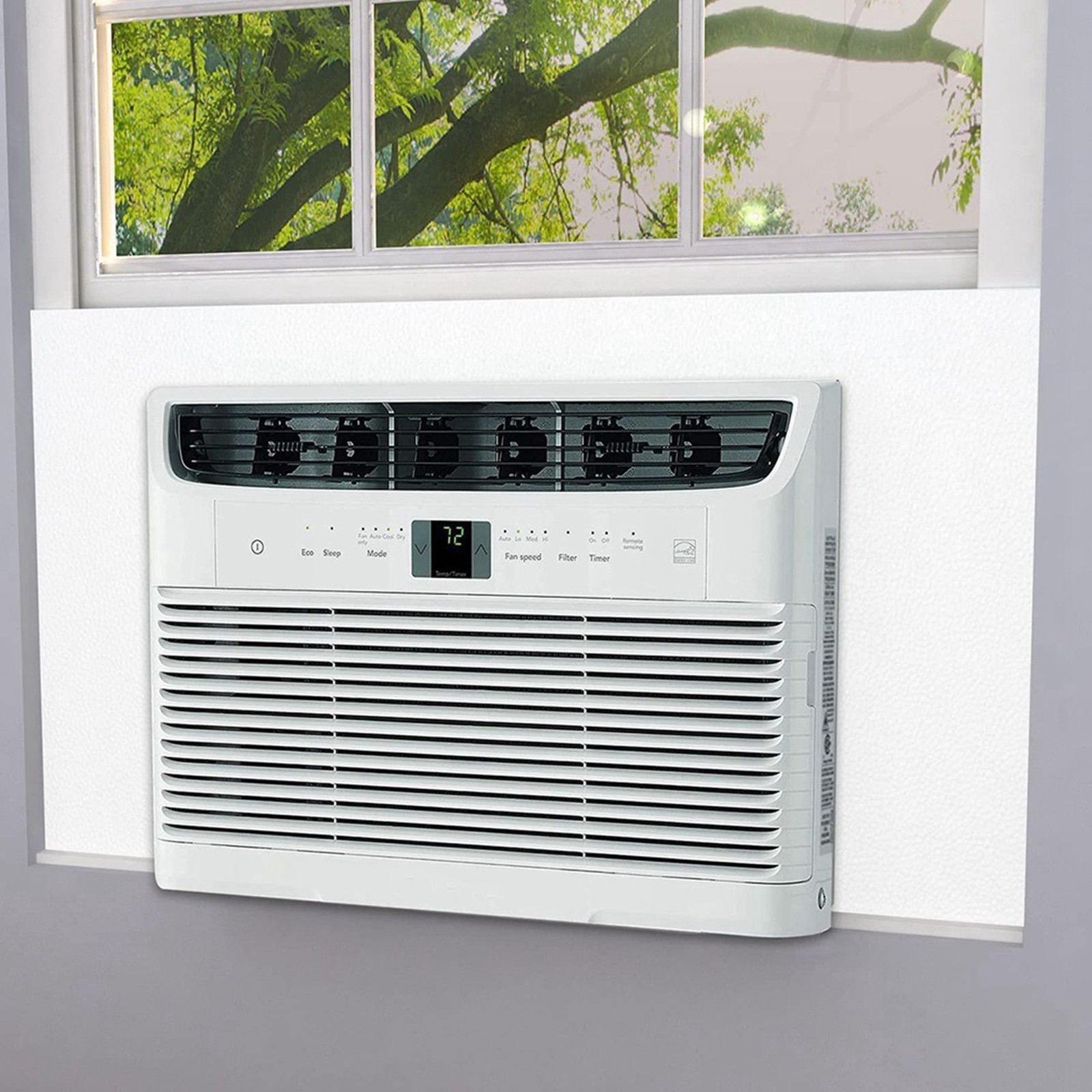 Window Air Conditioner Side Panels with Frame, Adjustable Insulation AC5306