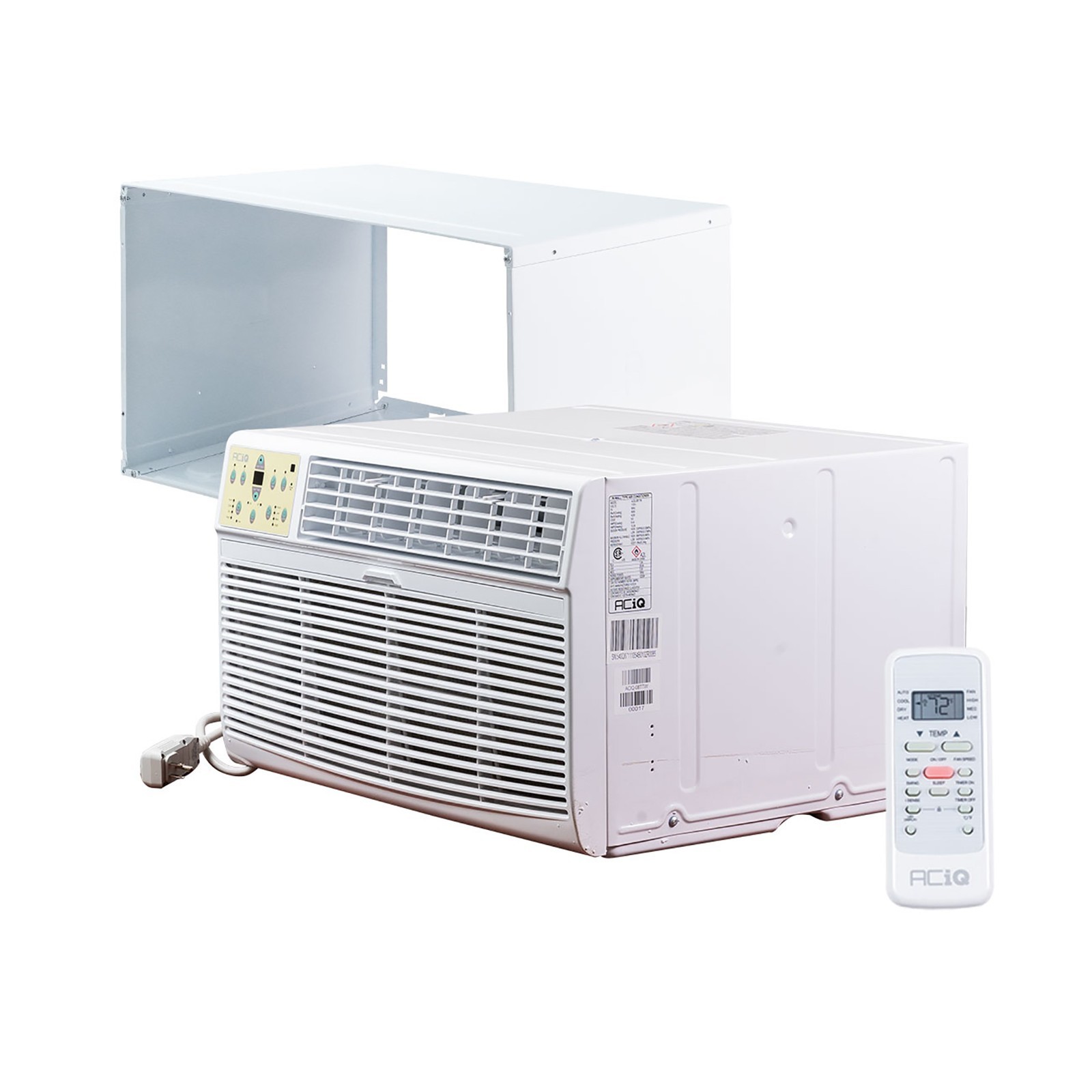 ACiQ 8000 BTU 115V Through-the-Wall Air Conditioner & 1.2 kW Heater – 300 Sq Ft