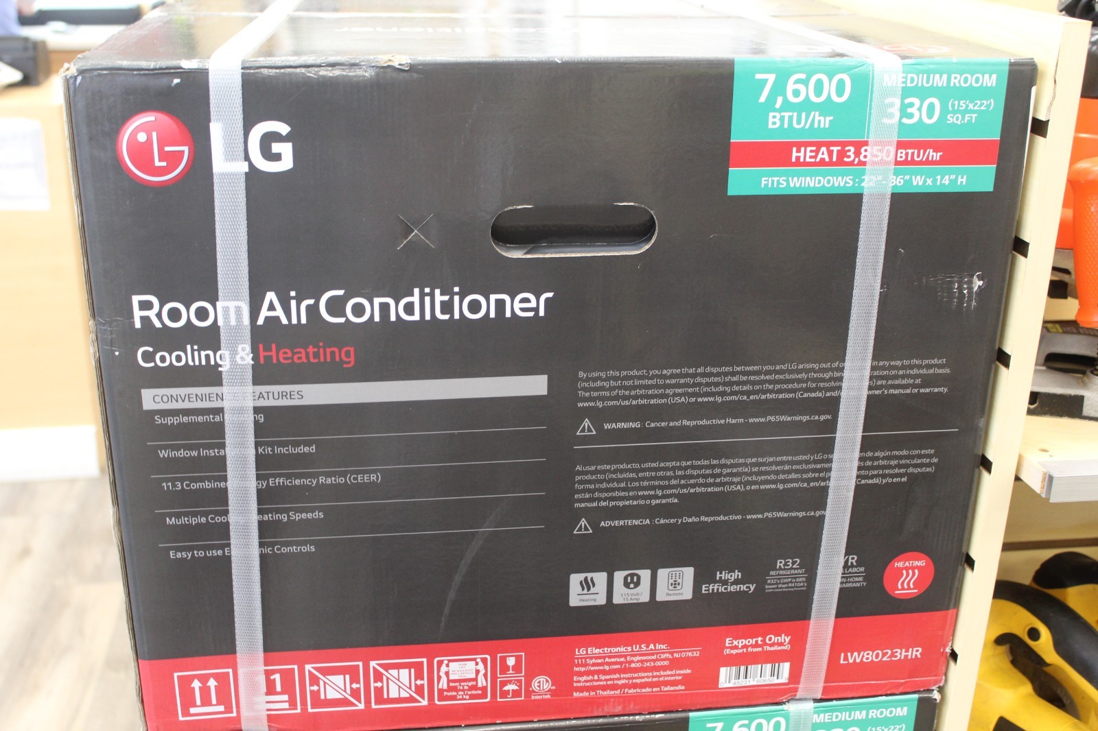 LG LW8023HR 7600 BTU Air Conditioning Unit *NEW* PICKUP NJ