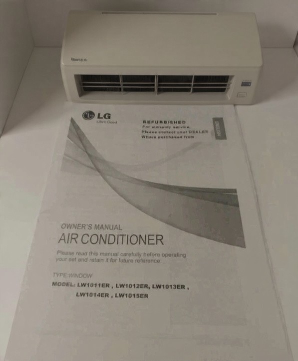 LG #LW101ER Air Conditioner Original User Instructions Owner&rsquo;s Manual